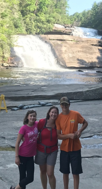 Enjoying the falls